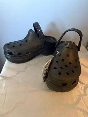 CROCS | Shoes | Trendy Crocs Bae Platform Clogssuper Comfy With That ...